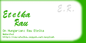 etelka rau business card
